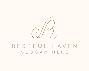 Elegant Letter R Boutique logo design