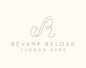 Elegant Letter R Boutique logo design