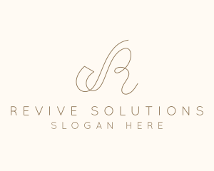 Elegant Letter R Boutique logo design