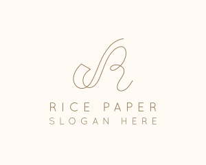 Elegant Letter R Boutique logo design