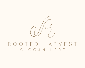 Elegant Letter R Boutique logo design