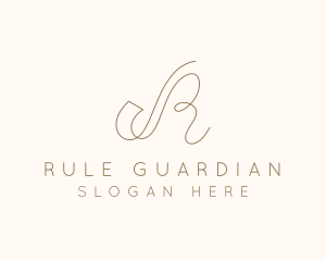 Elegant Letter R Boutique logo design