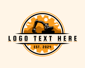 Excavator Cogwheel Quarry logo