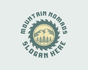 Woodcutter Tool Logging logo design