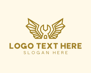 Winged Mechanic Wrench logo