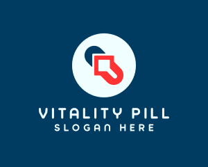 Medical Capsule Drug logo design