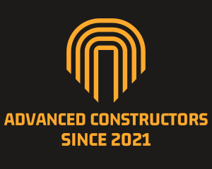 Linear Arch Construction logo design