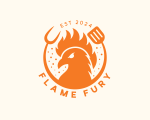 Grilled Roast Chicken logo design