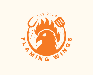 Grilled Roast Chicken logo design