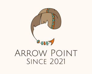 Ethnic Feather Arrow logo