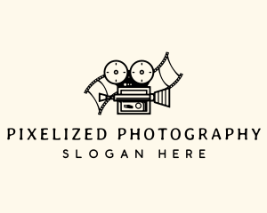 Camera Film Videographer logo design