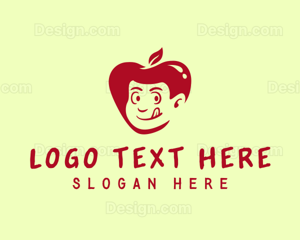 Apple Fruit Guy Logo