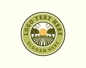 Farm Agriculture Field Logo