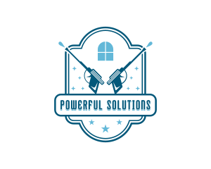 Clean Pressure Washer Sanitation logo design