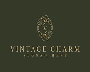 Vintage Luxury Frame logo design