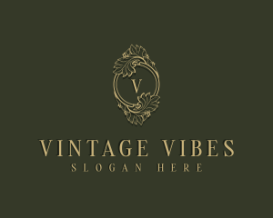 Vintage Luxury Frame logo design