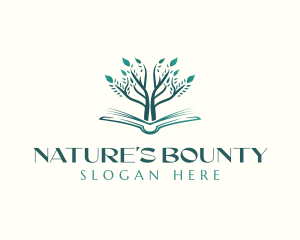 Nature Book Tree logo design