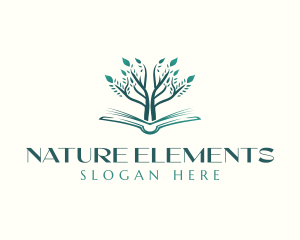 Nature Book Tree logo design