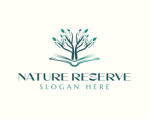 Nature Book Tree logo design