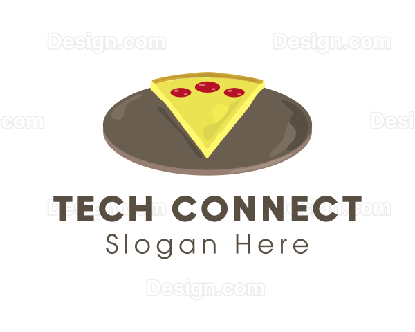 Pepperoni Pan Pizza Logo