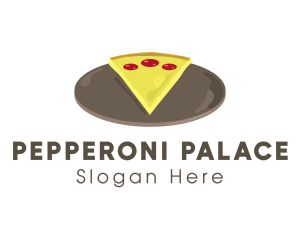 Pepperoni Pan Pizza   logo design