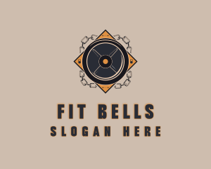 Dumbbell Fitness Workout logo design