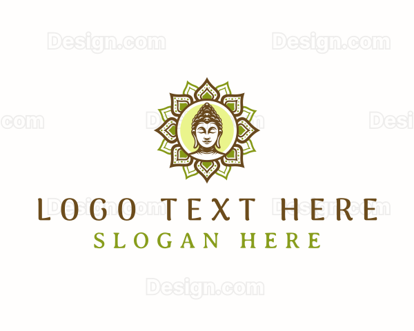 Religious Mandala Buddha Logo