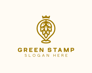 Gold Hops Brewery logo design