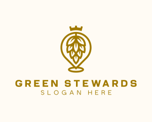 Gold Hops Brewery logo design