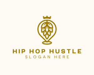 Gold Hops Brewery logo design