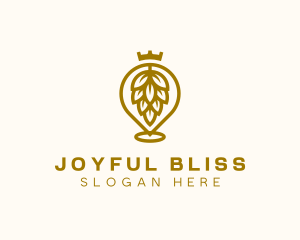 Gold Hops Brewery logo design