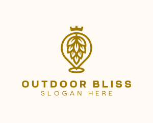 Gold Hops Brewery logo design