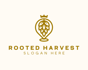 Gold Hops Brewery logo design