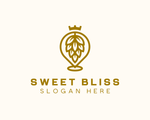 Gold Hops Brewery logo design