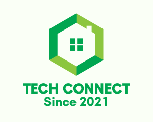 Green Hexagon Home logo