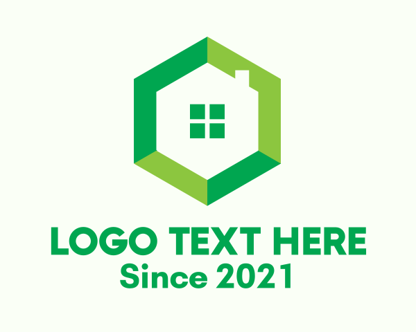 Hexagonal logo example 4