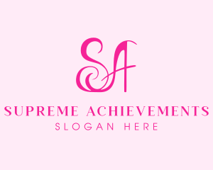 Fashion Letter SA Monogram logo design