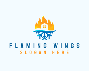 Fire Snow House logo design