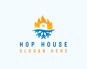 Fire Snow House logo design