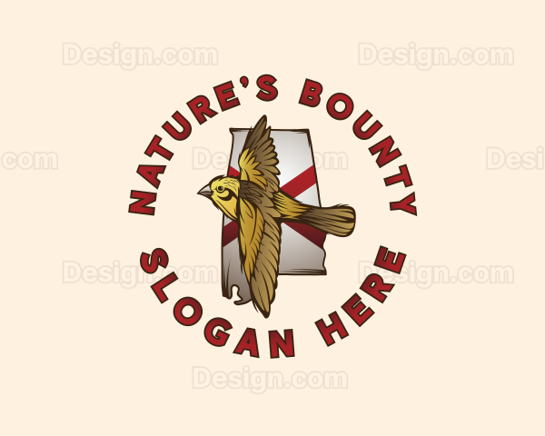 Yellowhammer Bird Alabama Logo