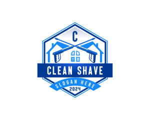 Pressure Washer Cleaning logo design