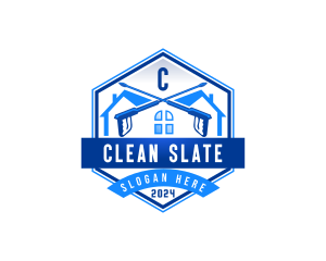 Pressure Washer Cleaning logo design