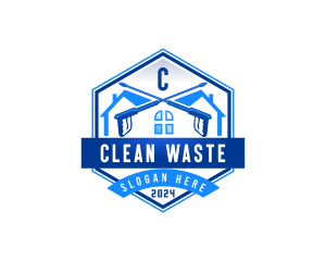 Pressure Washer Cleaning logo design