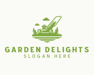 Gardening Grass Mower logo design