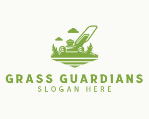 Gardening Grass Mower logo design