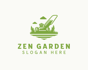 Gardening Grass Mower logo design