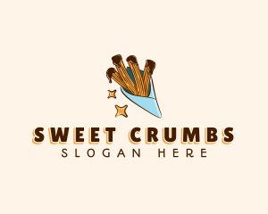 Sweet Chocolate Churros logo design