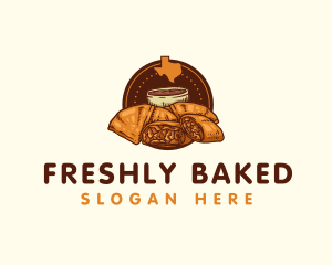 Texas Sopaipilla and Strudel Food logo design