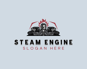 Engine Repair Mechanic logo design