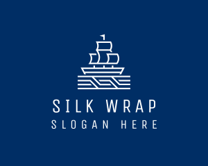 Sailing Ship Boat logo design